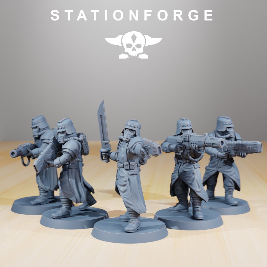 3D Printed Grim Guard Evaporators x5 by StationForge Miniatures