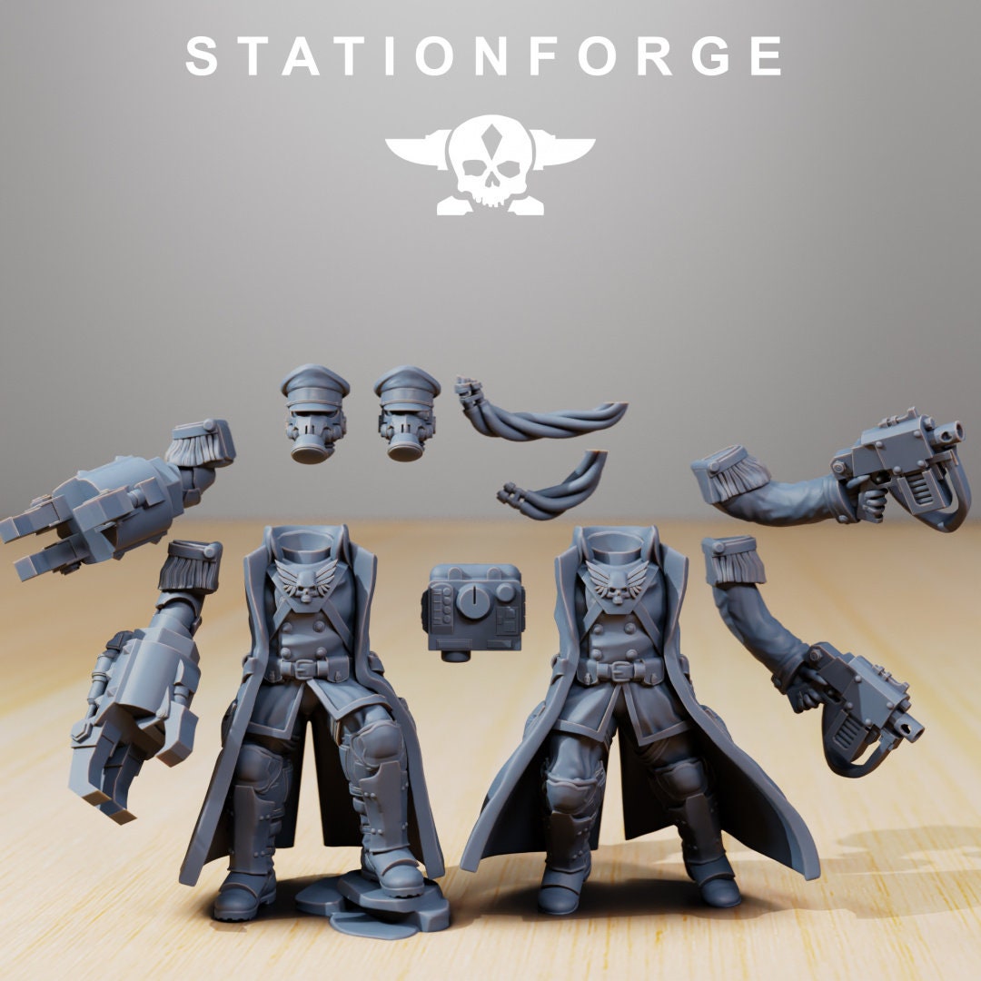 3D Printed GrimGuard Officer by StationForge Miniatures