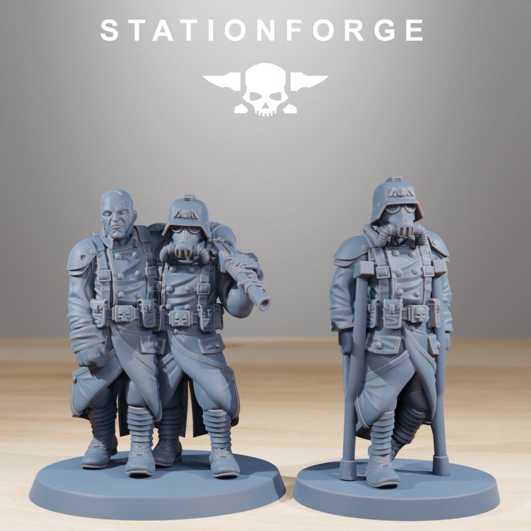 3D Printed GrimGuard Casualties by StationForge Miniatures