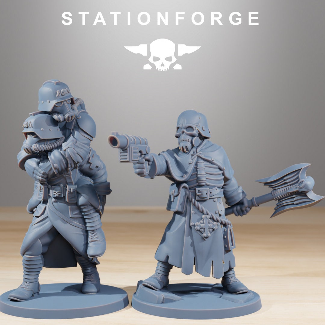 3D Printed GrimGuard Casualties by StationForge Miniatures