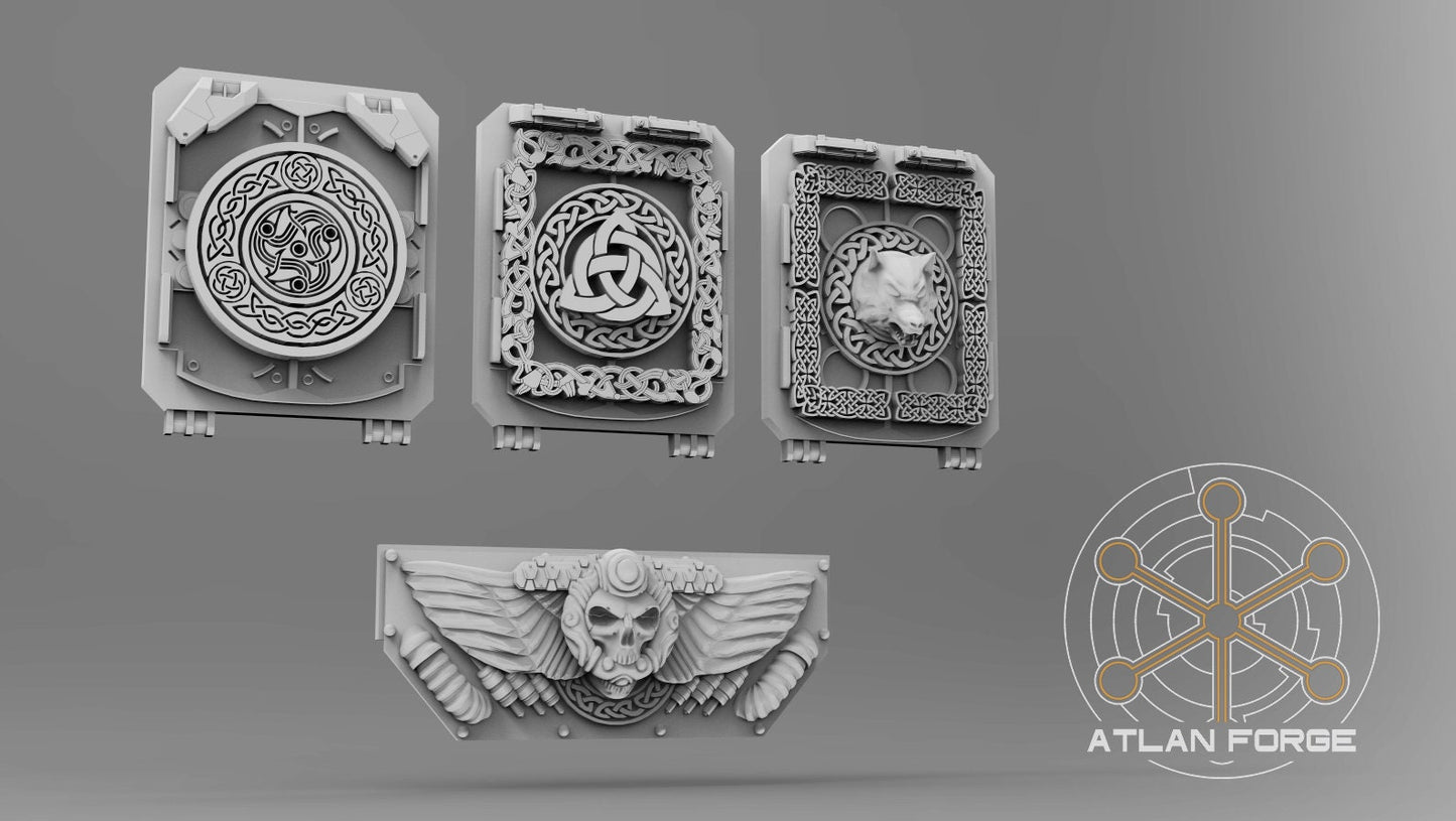 3d Printed Asgardian Vehicle Ornaments by Atlan Forge Miniatures