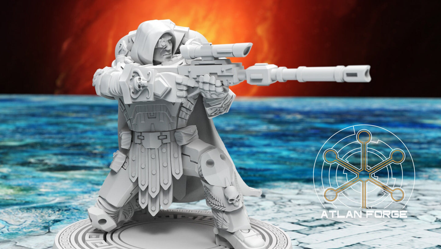 3d Printed Minoan Snipers x3 by Atlan Forge Miniatures