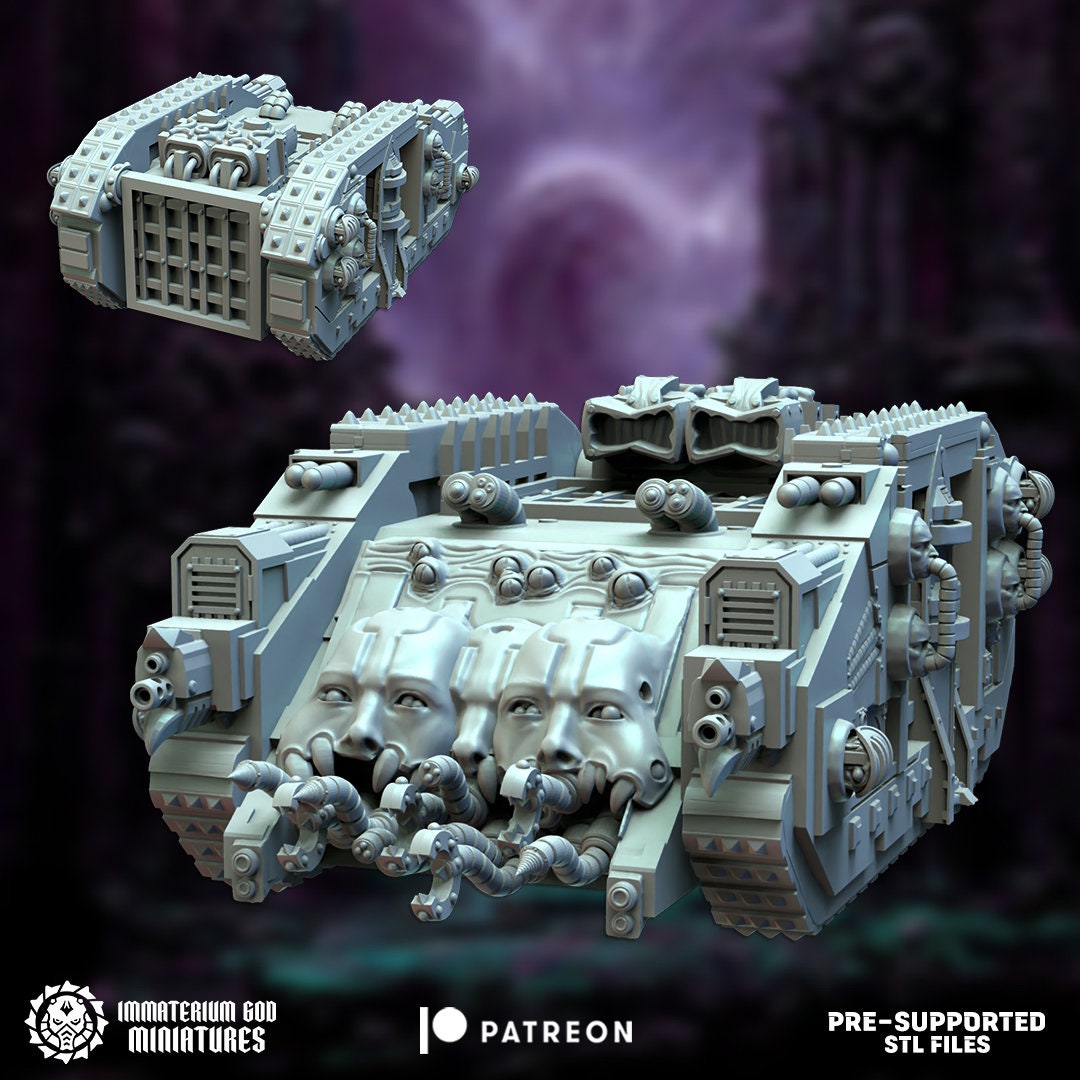 3d Printed Soul Trapper Tank by Immaterium God Miniatures