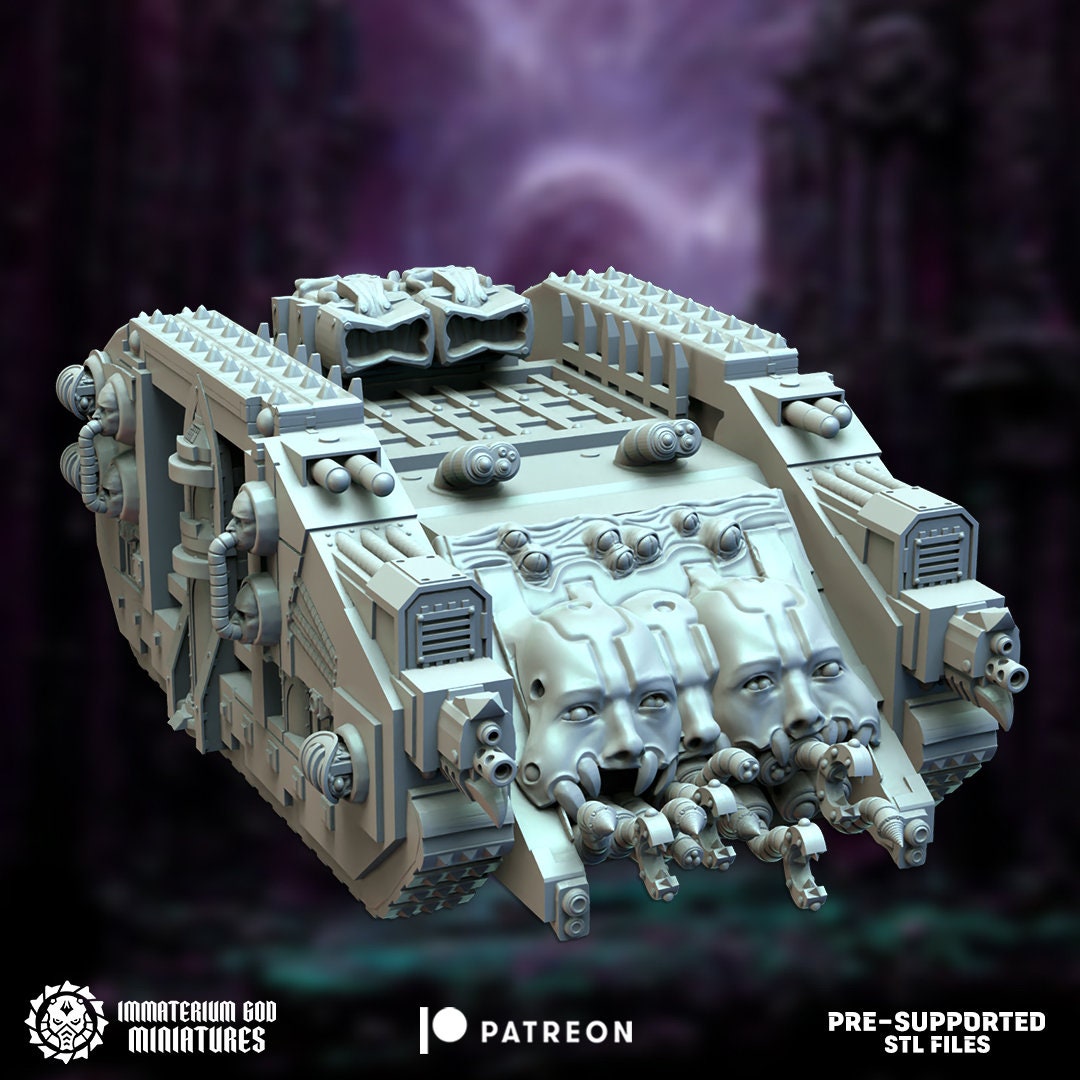 3d Printed Soul Trapper Tank by Immaterium God Miniatures