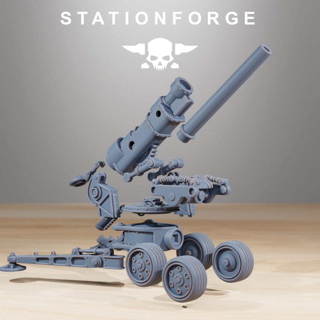 3D Printed Grim Guard Heavy Artillery by StationForge Miniatures