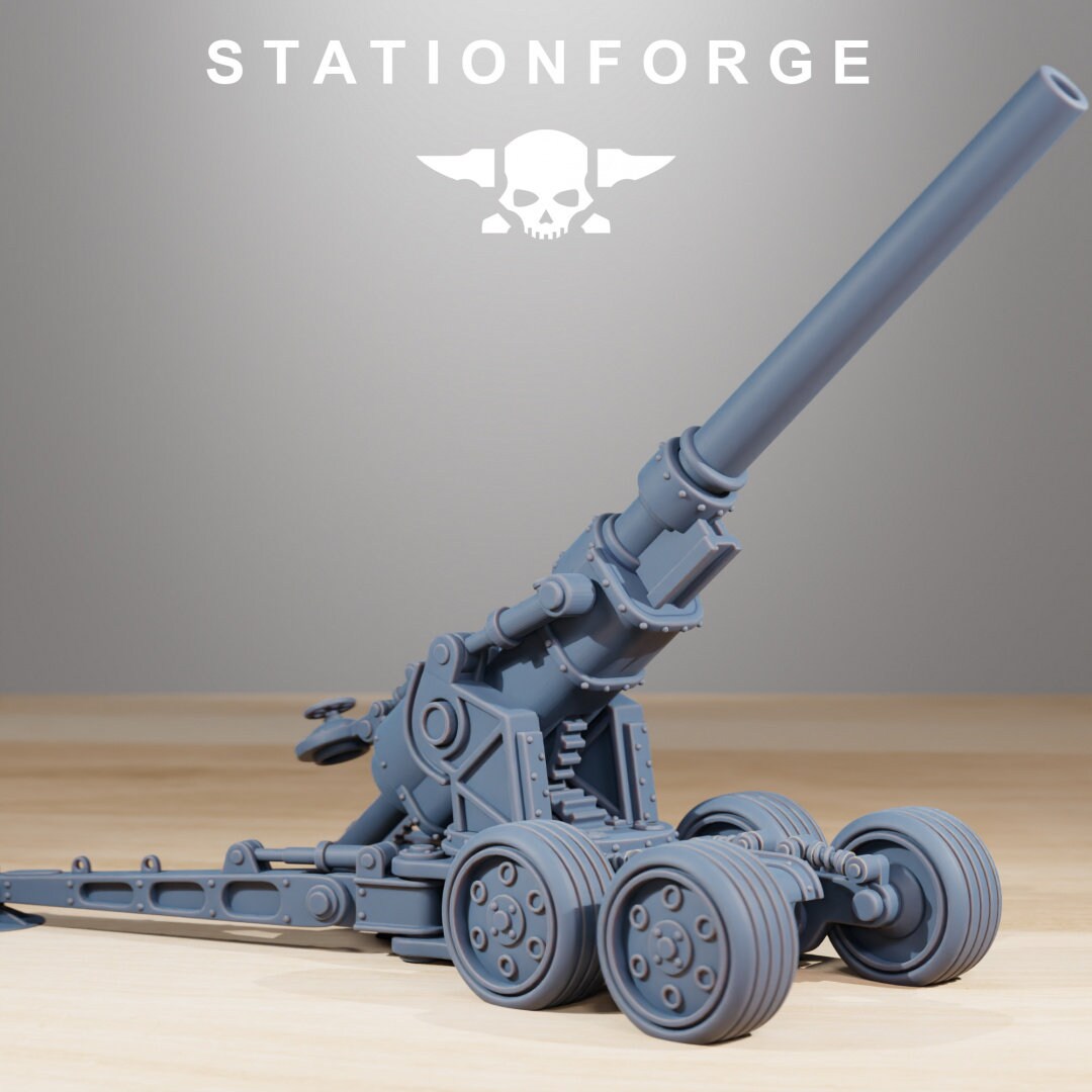 3D Printed Grim Guard Heavy Artillery by StationForge Miniatures