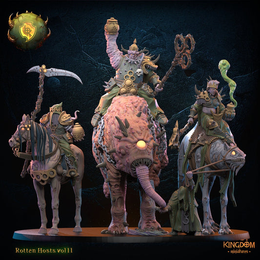 3D Printed Three Rotten Kings by Lost Kingdom Miniatures