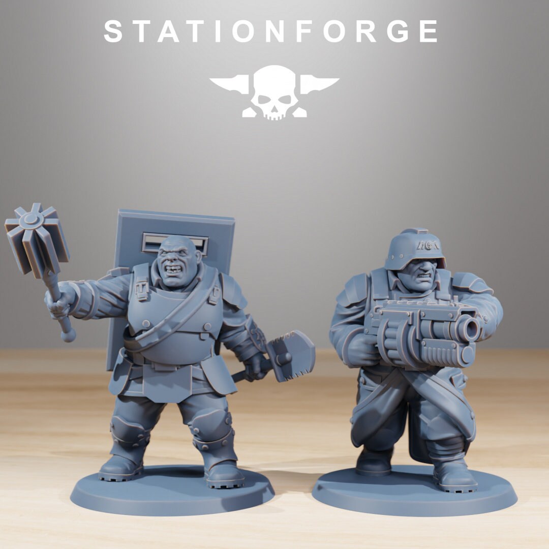 3D Printed GrimGuard Mutants x10 by StationForge Miniatures