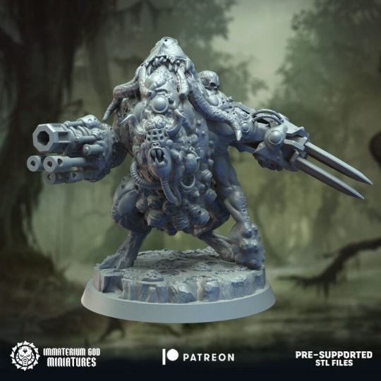 3d Printed Dreadlord by Immaterium God Miniatures
