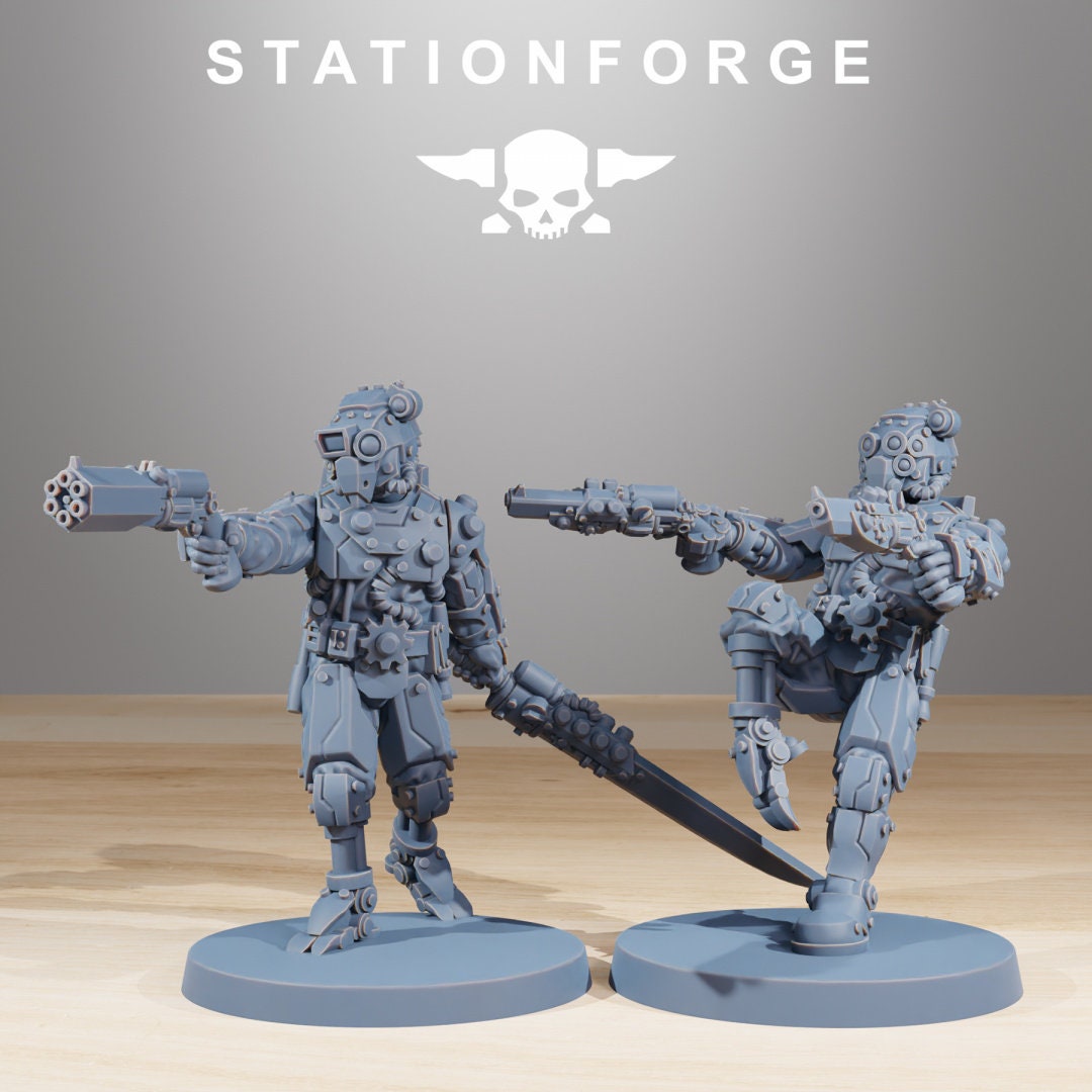 3D Printed Scavenger Security Patrol x10 by StationForge Miniatures