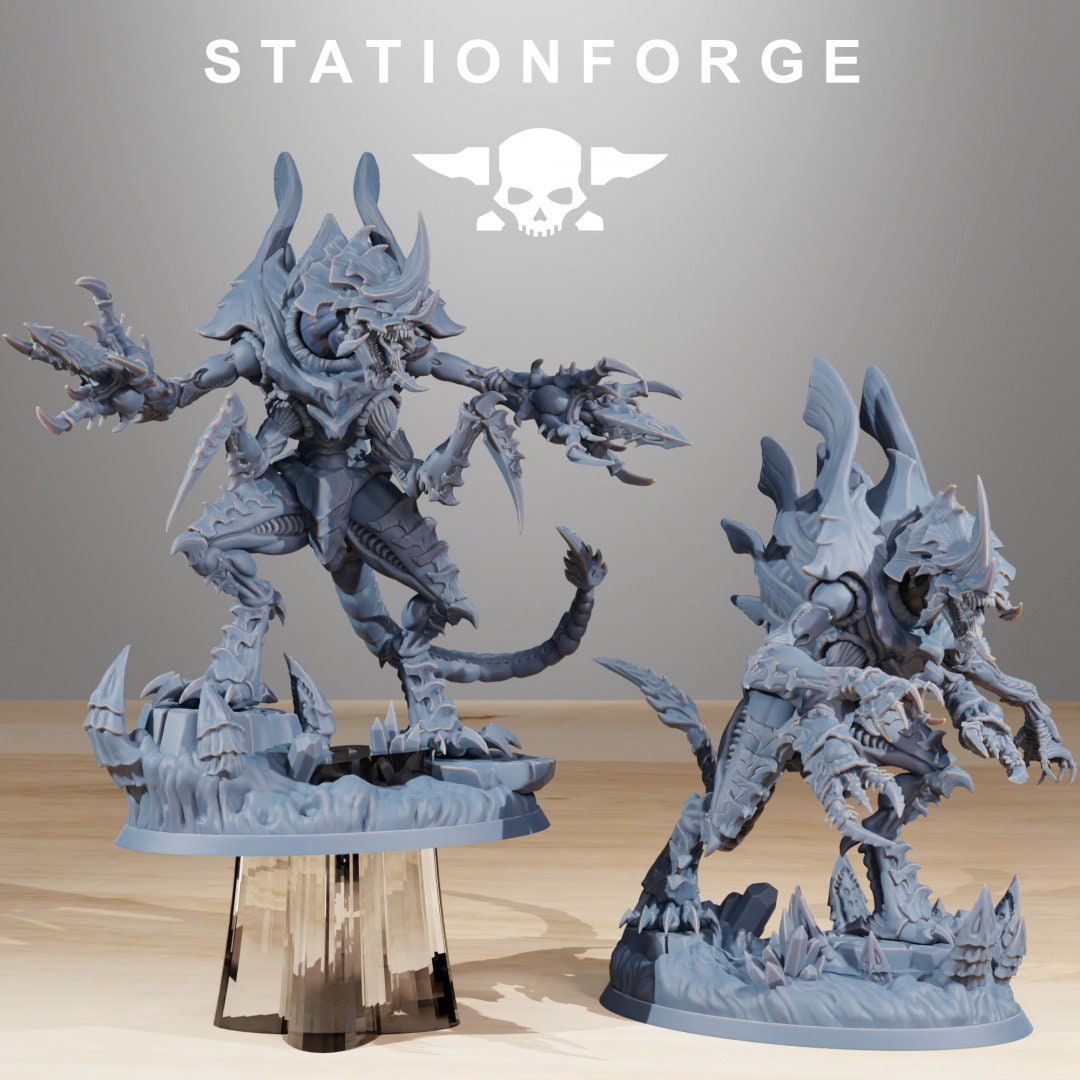 3D Printed Xenarid Devourer by StationForge Miniatures