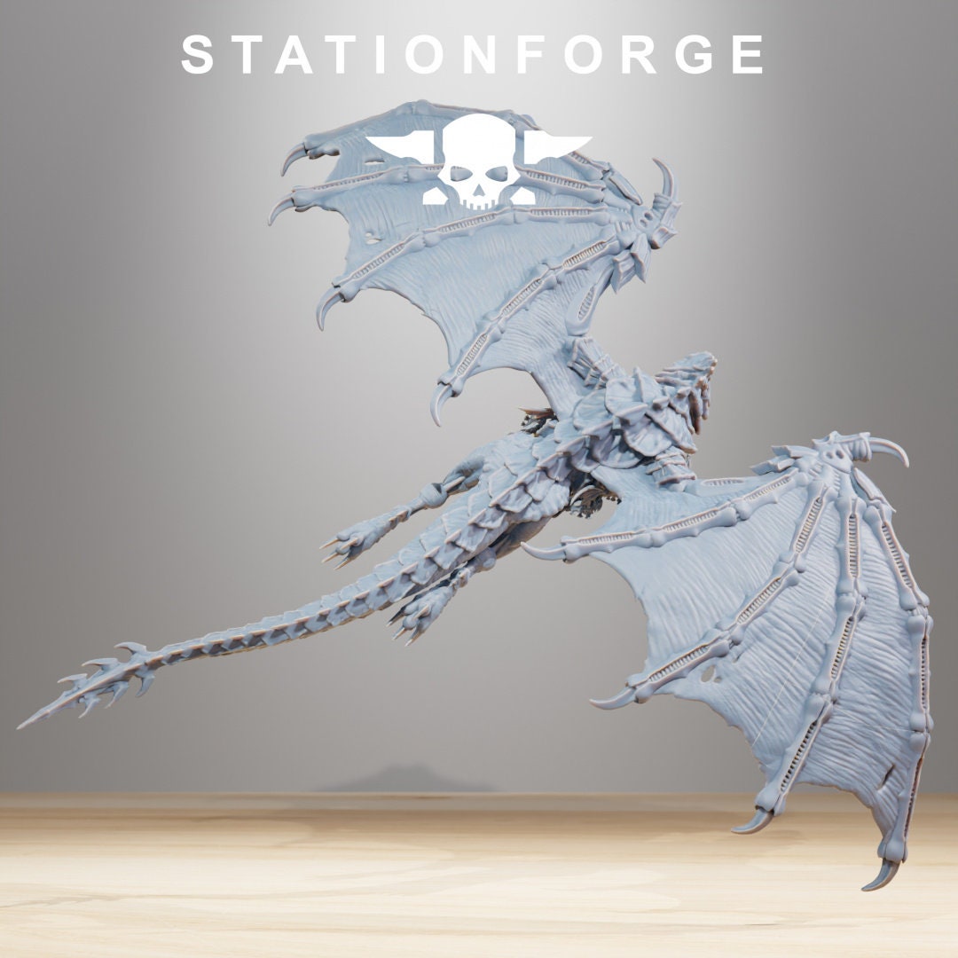 3D Printed Xenarid Dragon by StationForge Miniatures