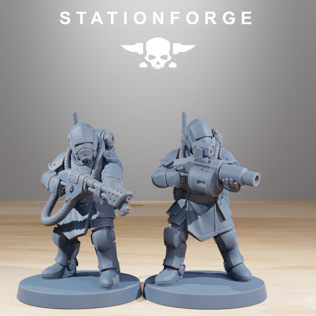 3D Printed Royal Guard Commandos x10 by StationForge Miniatures