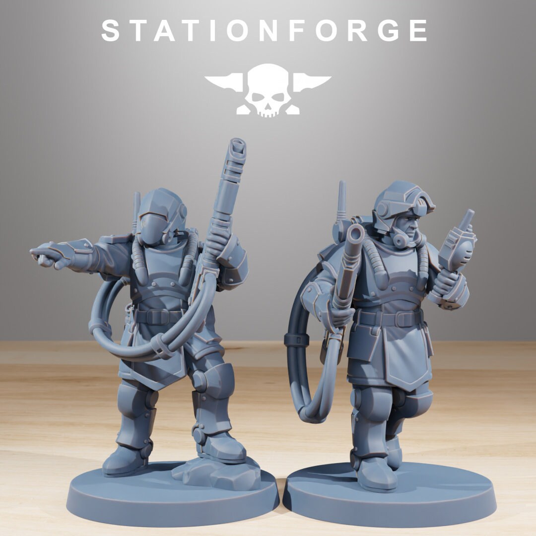 3D Printed Royal Guard Commandos x10 by StationForge Miniatures