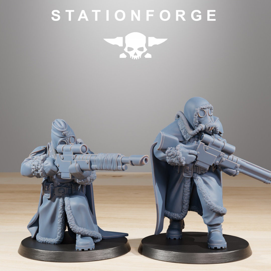 3D Printed GrimGuard Frostwatch Marksmen by StationForge Miniatures