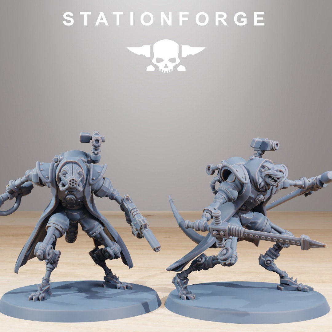 3D Printed Raticus Curdsters x10 by StationForge Miniatures