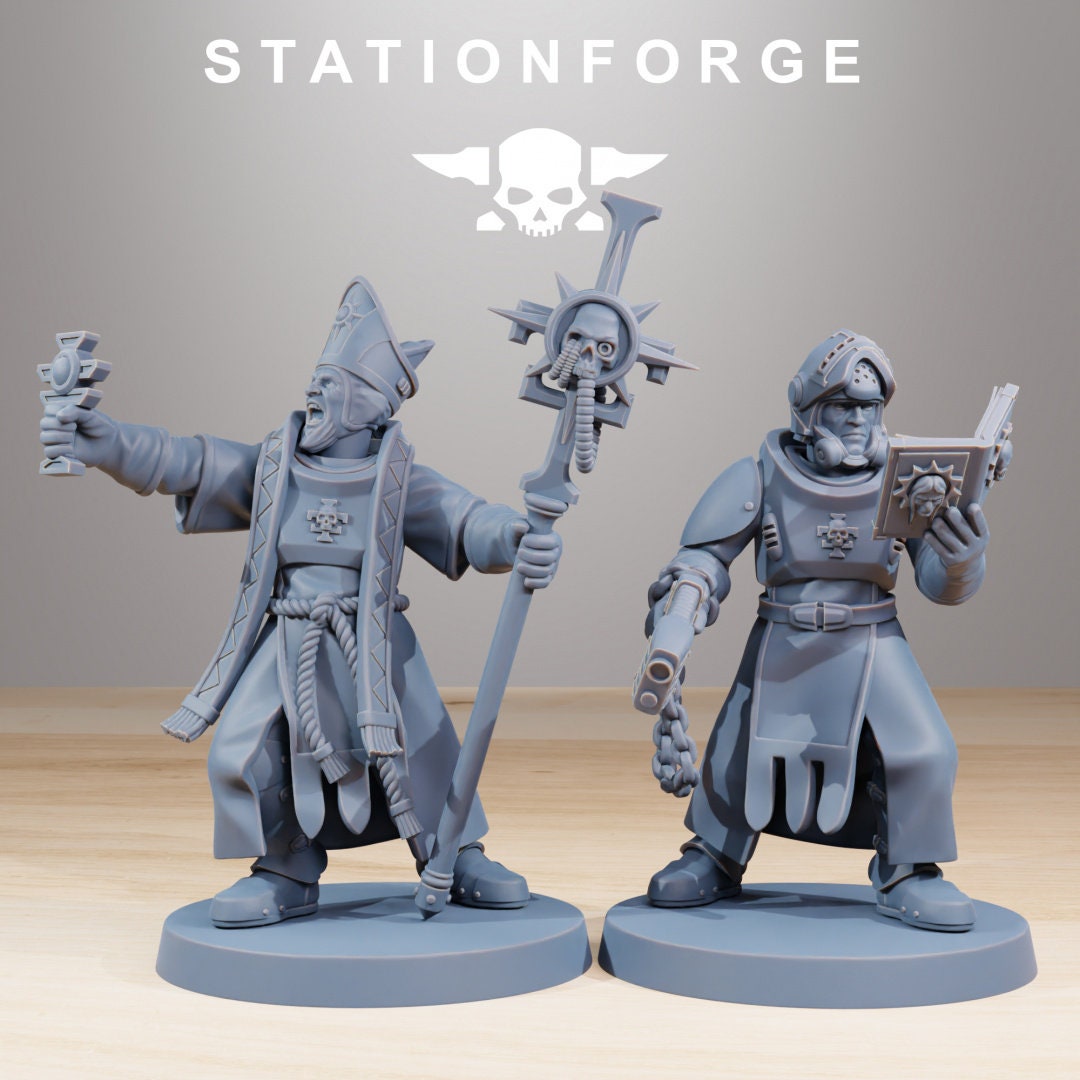 3D Printed Royal Guard Templars x10 by StationForge Miniatures