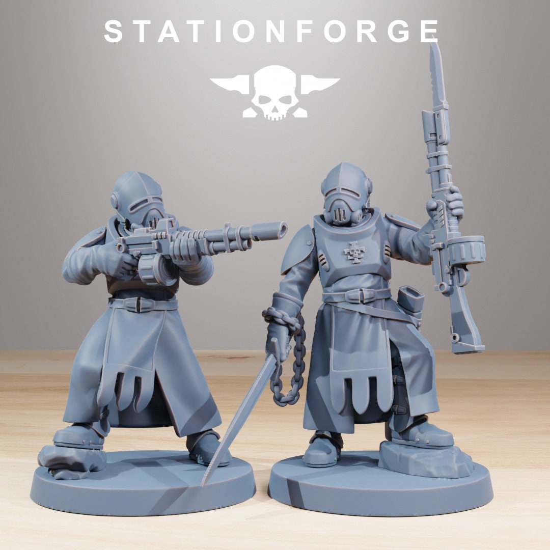 3D Printed Royal Guard Templars x10 by StationForge Miniatures