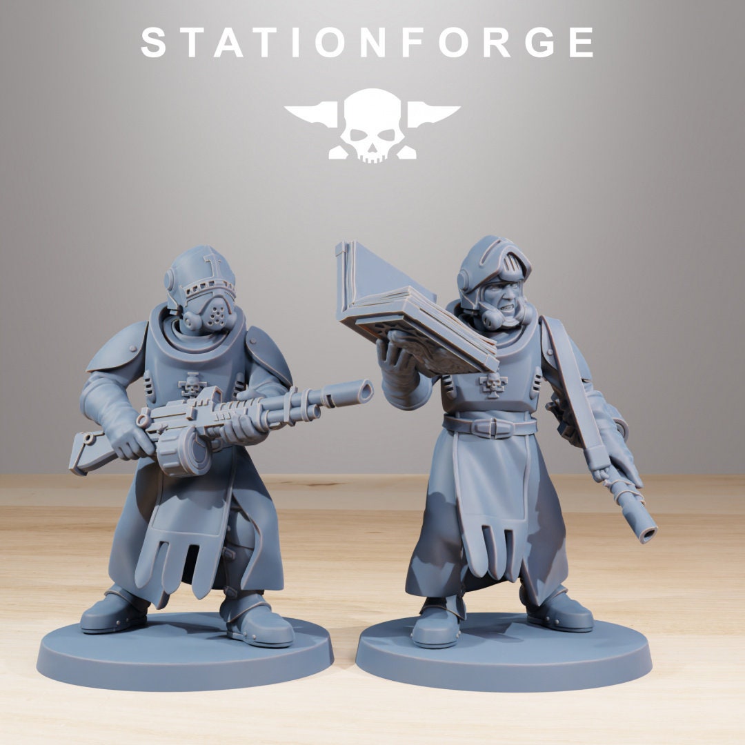 3D Printed Royal Guard Templars x10 by StationForge Miniatures