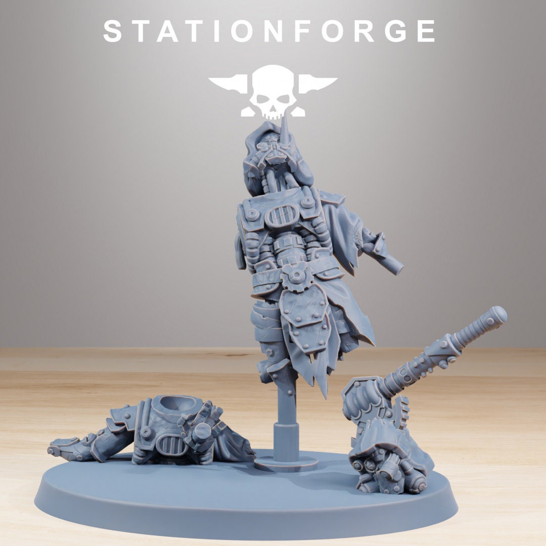 3D Printed Scavenger Wounded x8 by StationForge Miniatures