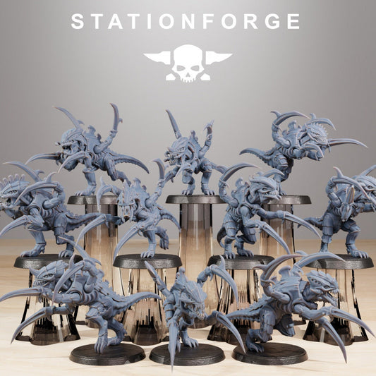 3D Printed Xenarid Infantry x10 by StationForge Miniatures