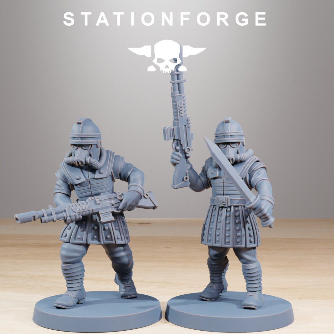 3D Printed Grim Guard Vexillatio x10 by StationForge Miniatures