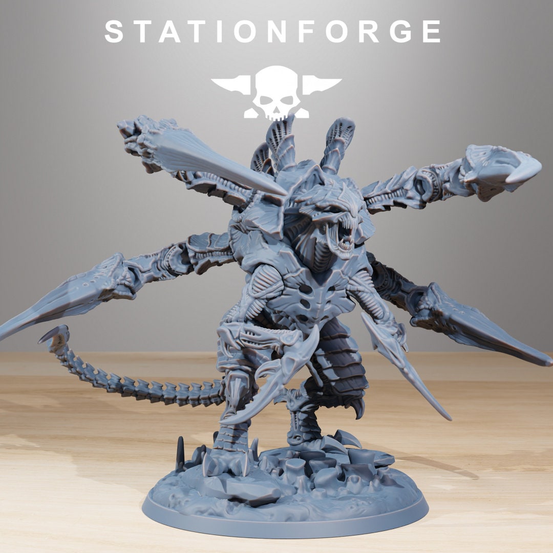 3D Printed Xenarid  Ravage Howler by StationForge Miniatures