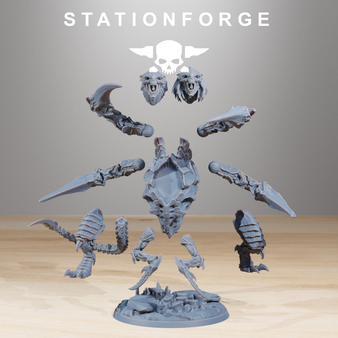 3D Printed Xenarid  Ravage Howler by StationForge Miniatures