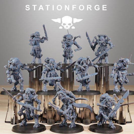 3D Printed Scavenger Runners x10 by StationForge Miniatures