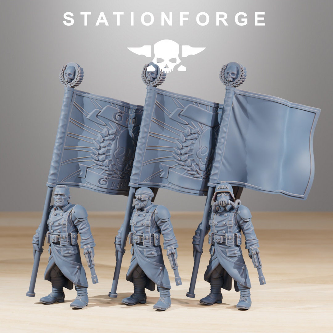 3D Printed Grim Guard Combatants x10 by StationForge Miniatures