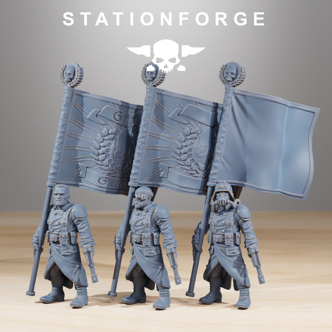 3D Printed GrimGuard Combatants x10 by StationForge Miniatures