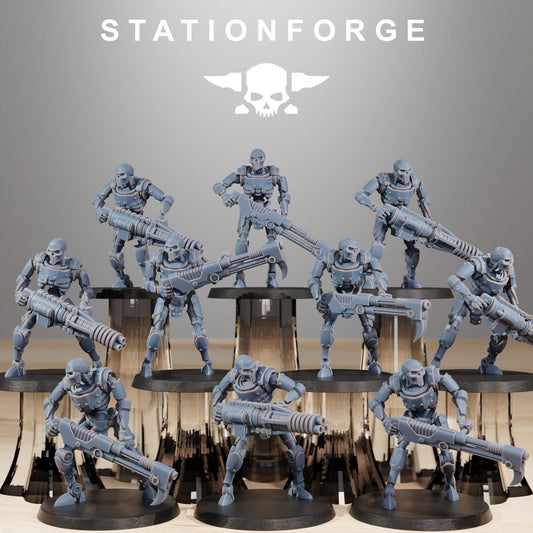 3D Printed Astronet Infantry x10 by StationForge Miniatures