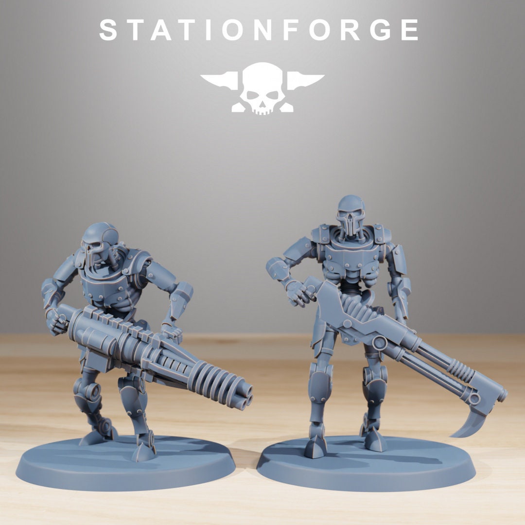 3D Printed Astronet Infantry x10 by StationForge Miniatures