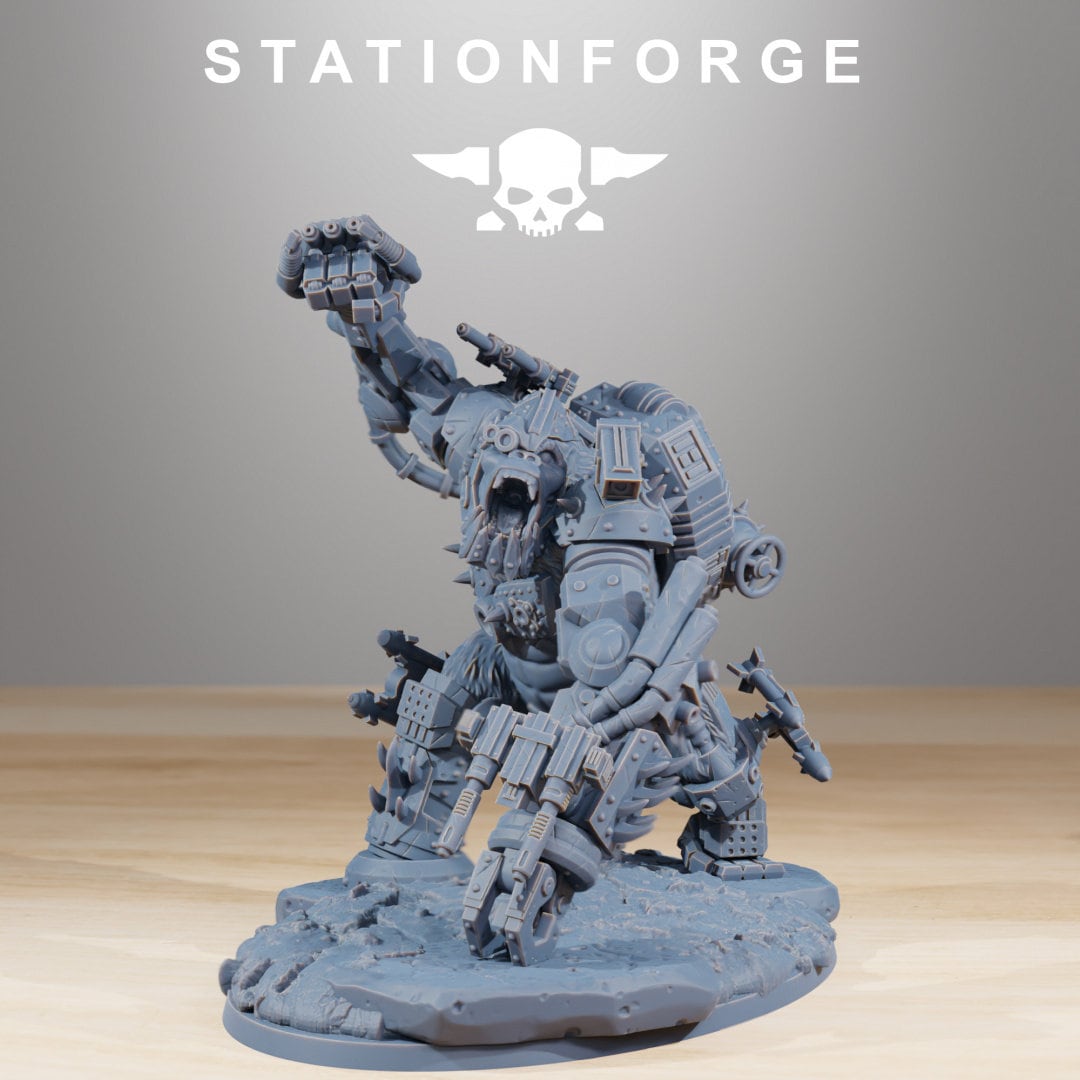 3D Printed Orkaz Kong by StationForge Miniatures