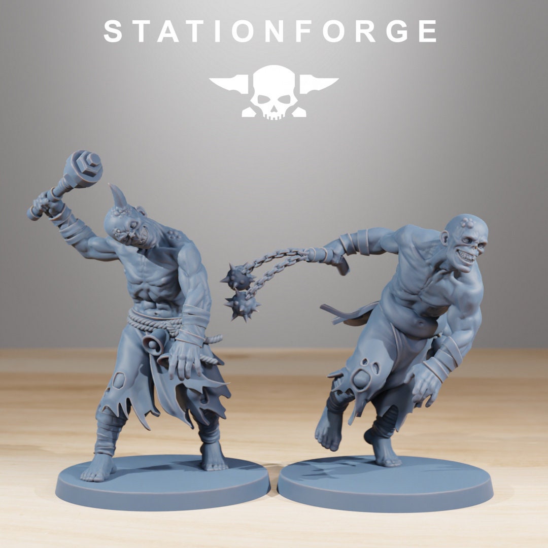 3D Printed Corrupted Guard Nomads and Walkers by StationForge Miniatures