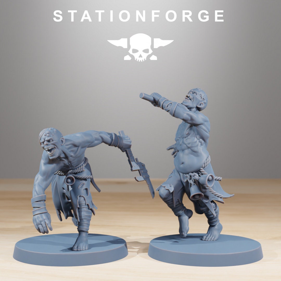 3D Printed Corrupted Guard Walkers x11 by StationForge Miniatures