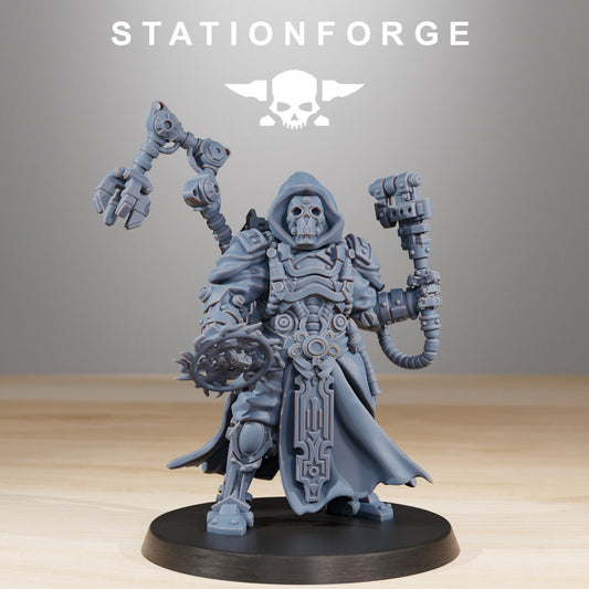 3D Printed Scavenger Techno Priest by StationForge Miniatures