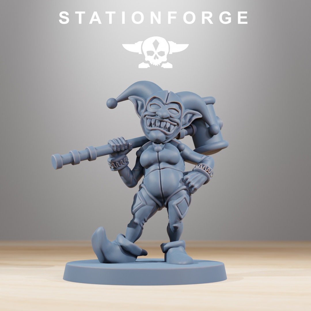 3D Printed Orkaz Mobsta by StationForge Miniatures