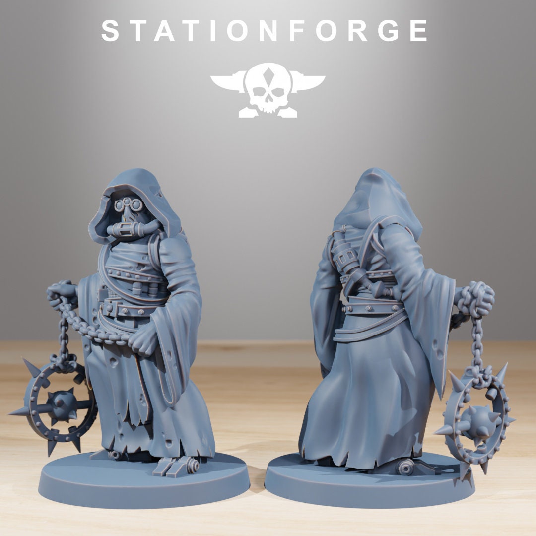 3D Printed Scavenger Cultists x5 by StationForge Miniatures