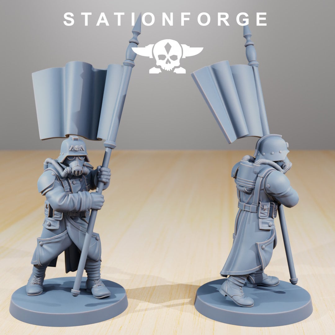 3D Printed GrimGuard Command Force by StationForge Miniatures