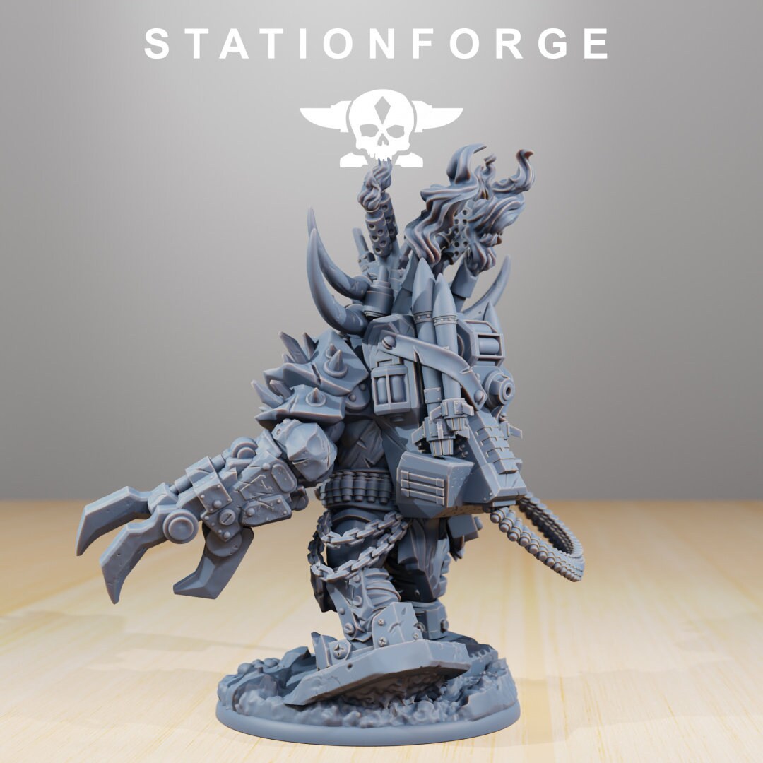 3D Printed Orkaz Grand Nutta by StationForge Miniatures