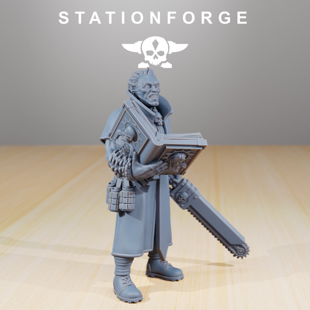 3D Printed Grim Guard Priest by StationForge Miniatures