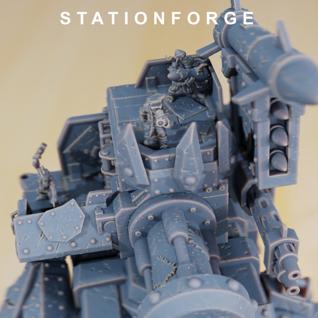 3D Printed Orkaz Mega Steppa by StationForge Miniatures