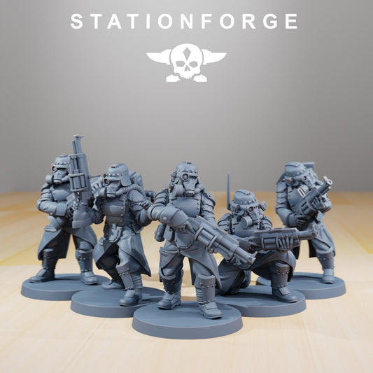 3D Printed Grim Guard Tinkers x5 by StationForge Miniatures