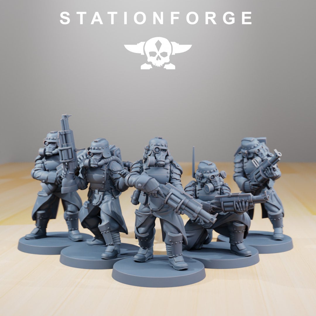 3D Printed GrimGuard Tinkers x5 by StationForge Miniatures – Last Hope ...