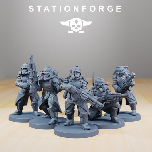 3D Printed GrimGuard Tinkers x5 by StationForge Miniatures