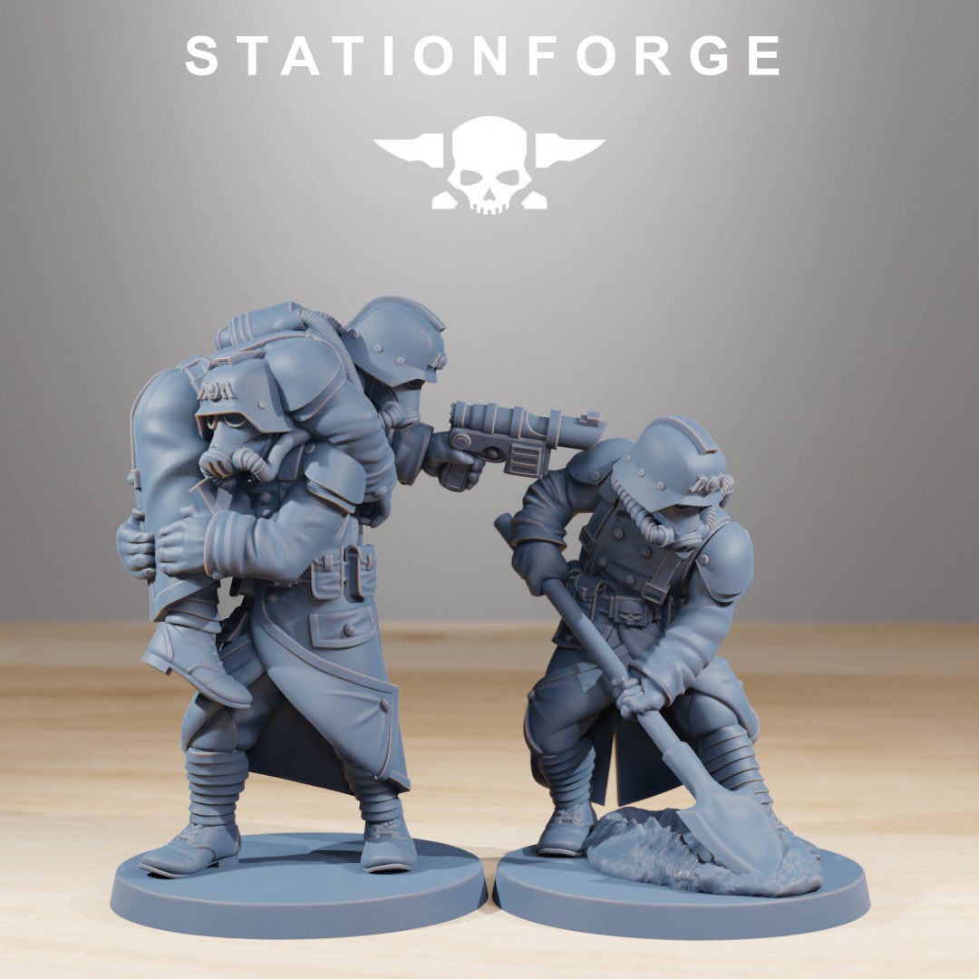 3D Printed GrimGuard Casualties by StationForge Miniatures