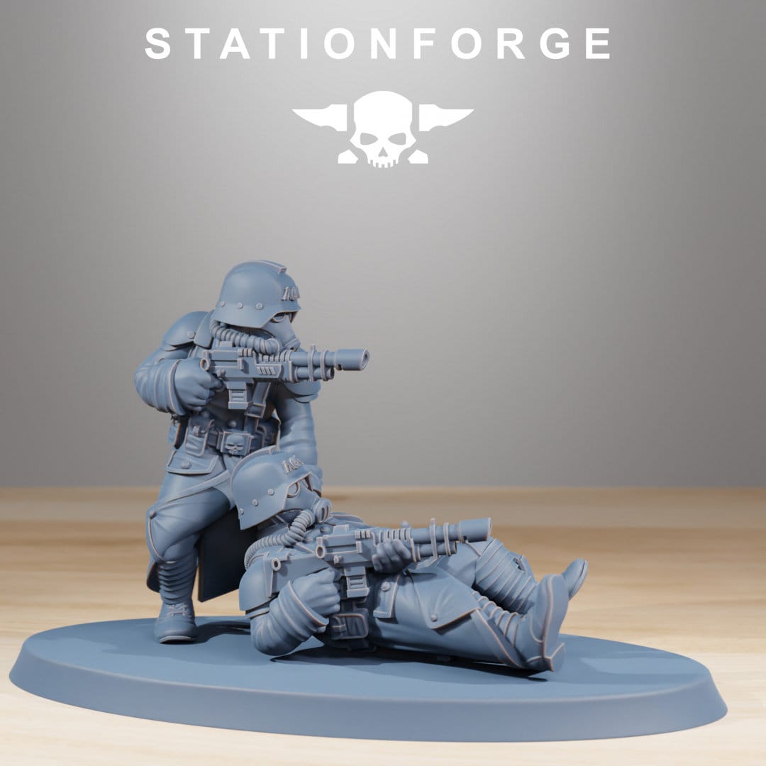 3D Printed GrimGuard Casualties by StationForge Miniatures