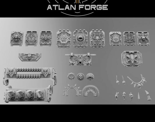 3d Printed Hades Vehicle Ornaments by Atlan Forge Miniatures