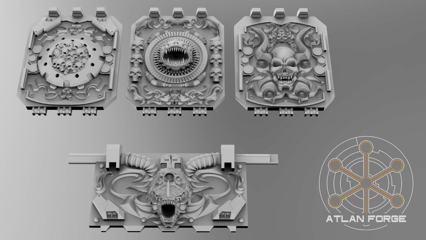 3d Printed Hades Vehicle Ornaments by Atlan Forge Miniatures